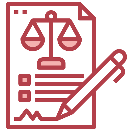 Legal document Surang Red icon
