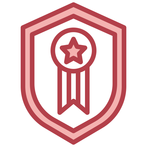 distintivo de polícia Surang Red Ícone