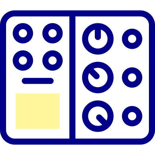 processeur Detailed Mixed Lineal color Icône