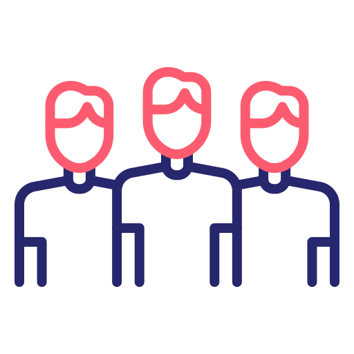 Group Generic Outline Color icon