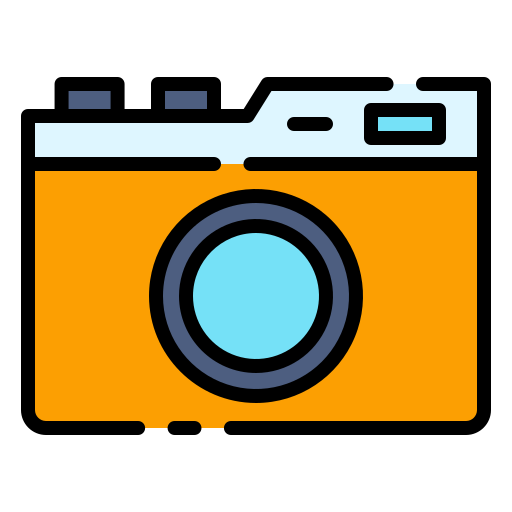 cámara fotográfica Good Ware Lineal Color icono