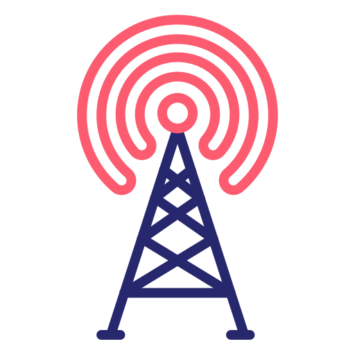torre de comunicación Generic Outline Color icono