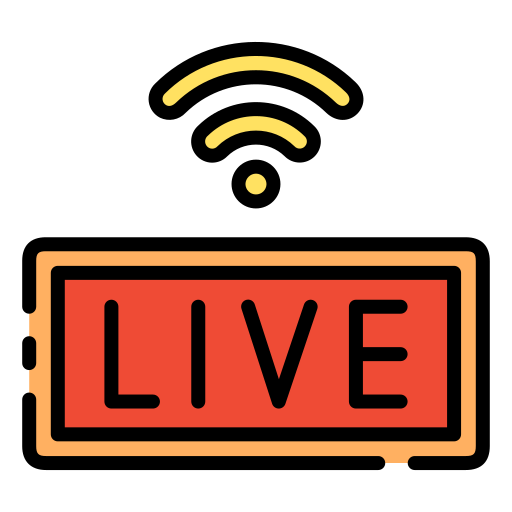 Live stream Good Ware Lineal Color icon
