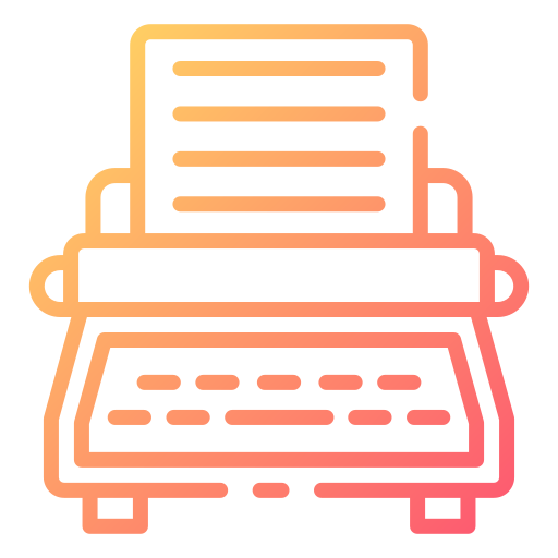 máquina de escribir Good Ware Gradient icono