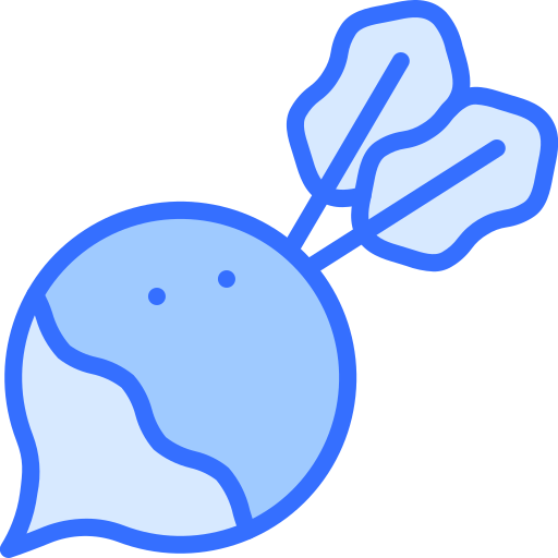 Radish Coloring Blue icon