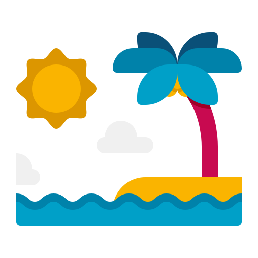 wyspa Flaticons Flat ikona