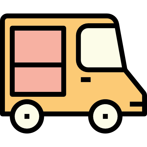 bestelwagen itim2101 Lineal Color icoon