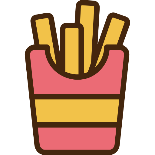 batatas fritas Good Ware Lineal Color Ícone