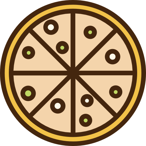pizza Good Ware Lineal Color icono