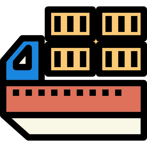 貨物船 itim2101 Lineal Color icon