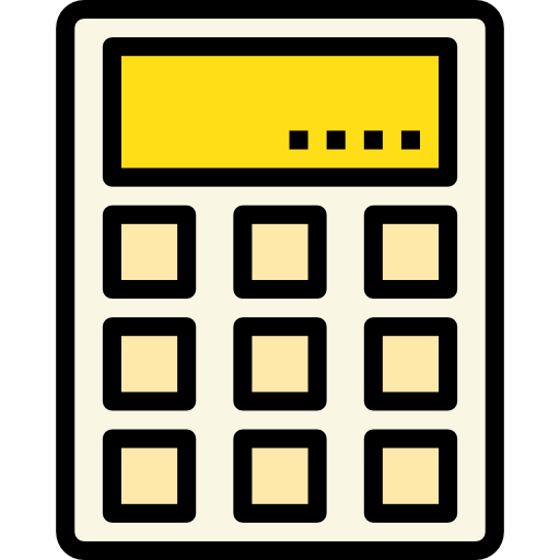 kalkulator itim2101 Lineal Color ikona