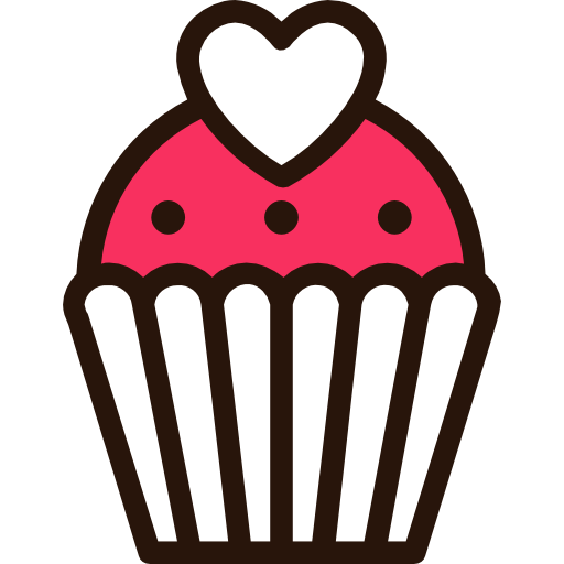 cupcake Good Ware Lineal Color icon