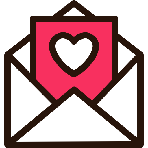 carta de amor Good Ware Lineal Color icono