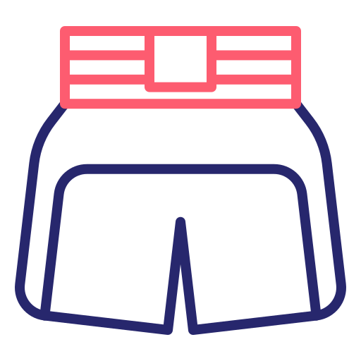 Boxing shorts Generic Outline Color icon
