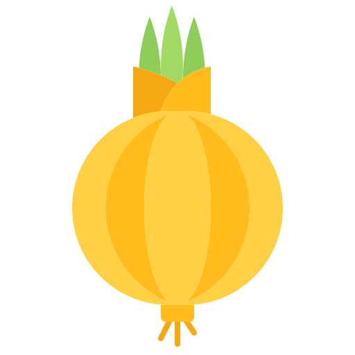 Onion Coloring Flat icon