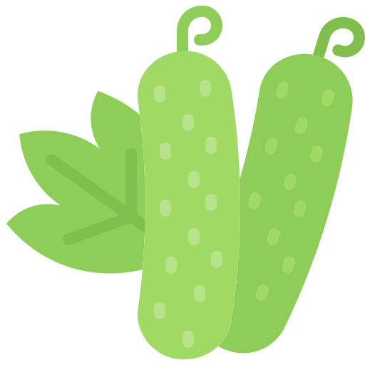 Cucumber Coloring Flat icon
