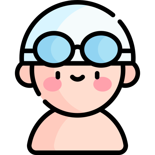 Swimmer Kawaii Lineal color icon