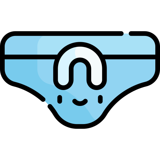 zwemkleding Kawaii Lineal color icoon