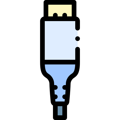 Display port Detailed Rounded Lineal color icon