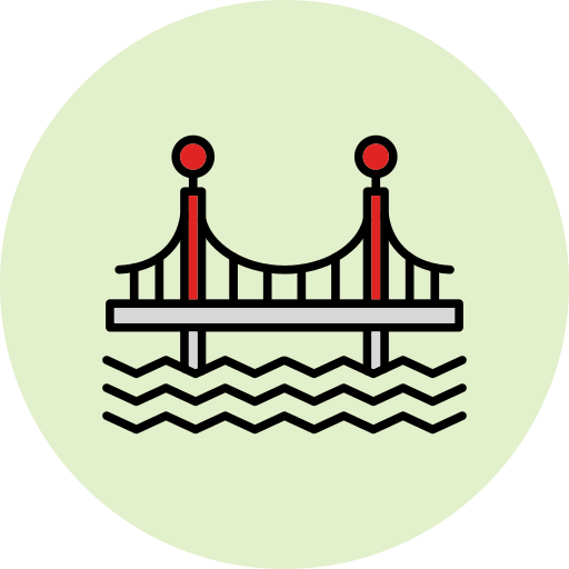 Bridge Generic Outline Color icon