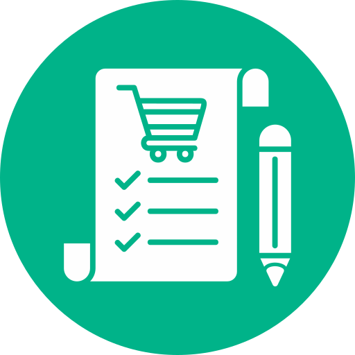 Shopping list Generic Mixed icon
