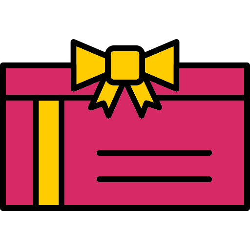 Gift card Generic Outline Color icon