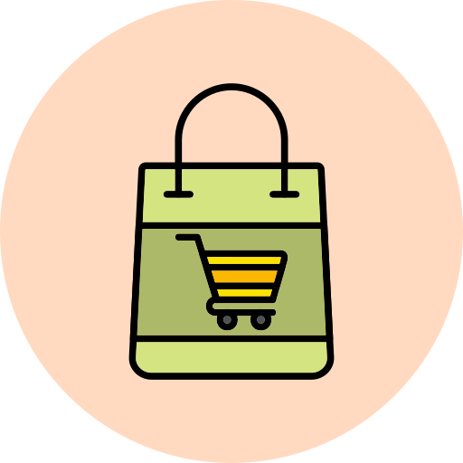 torba dostawcza Generic Outline Color ikona
