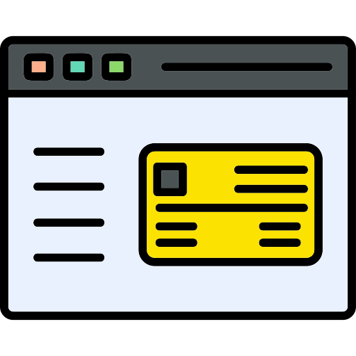 pago web Generic Outline Color icono