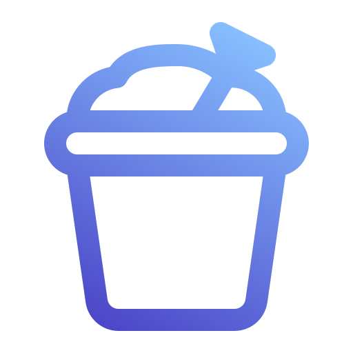 Sand bucket Generic Gradient icon