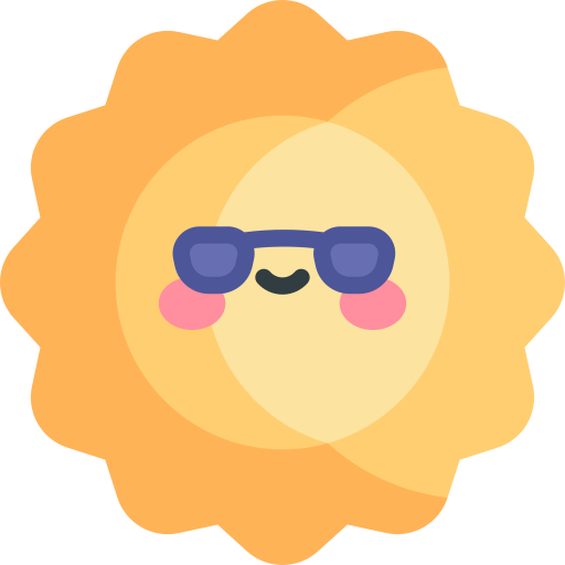 太陽 Kawaii Flat icon