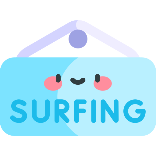 Surf Kawaii Flat icon