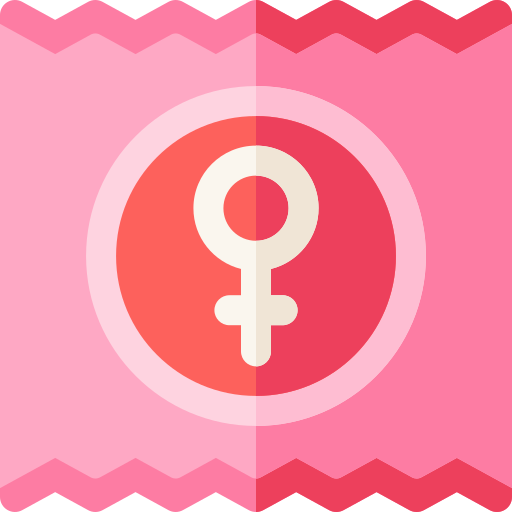 condón femenino Basic Rounded Flat icono