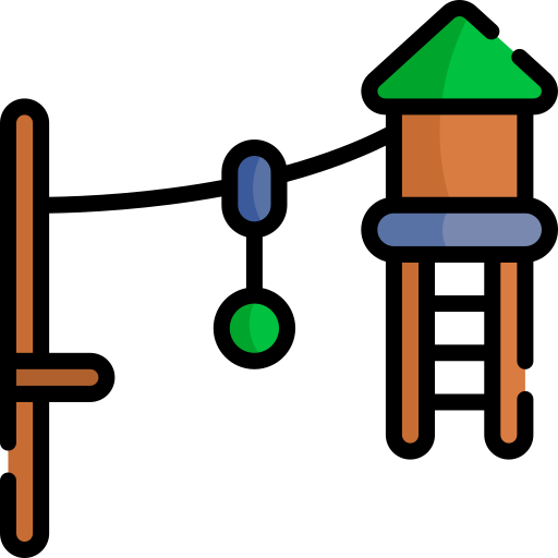 seilrutsche Kawaii Lineal color icon