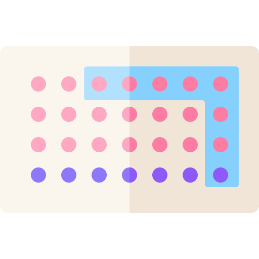 pilules contraceptives Basic Rounded Flat Icône