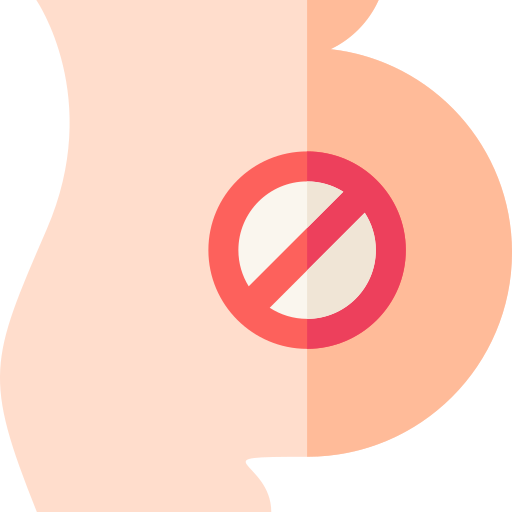 sin embarazo Basic Rounded Flat icono