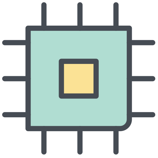 chipset Generic Outline Color ikona