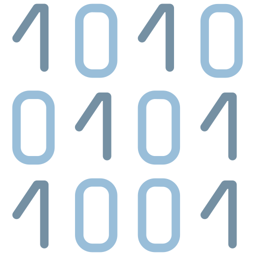 código binario Generic Outline Color icono