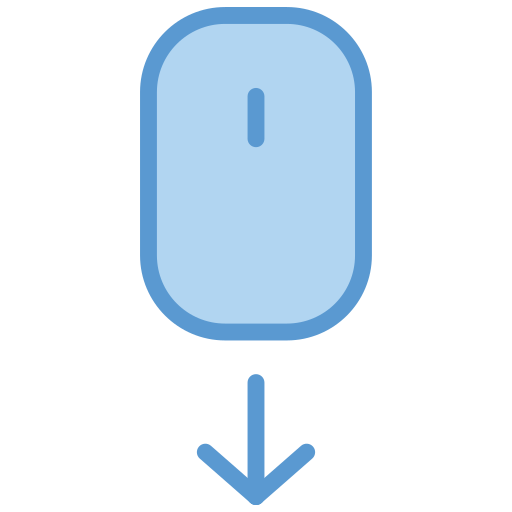 cursor del ratón Generic Blue icono