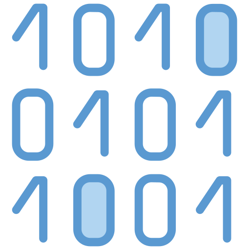 código binario Generic Blue icono