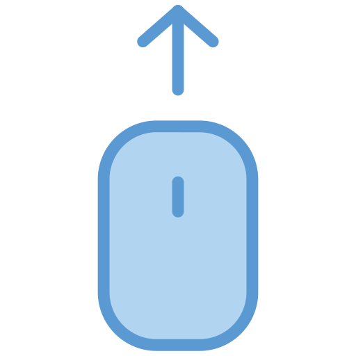 cursore del mouse Generic Blue icona