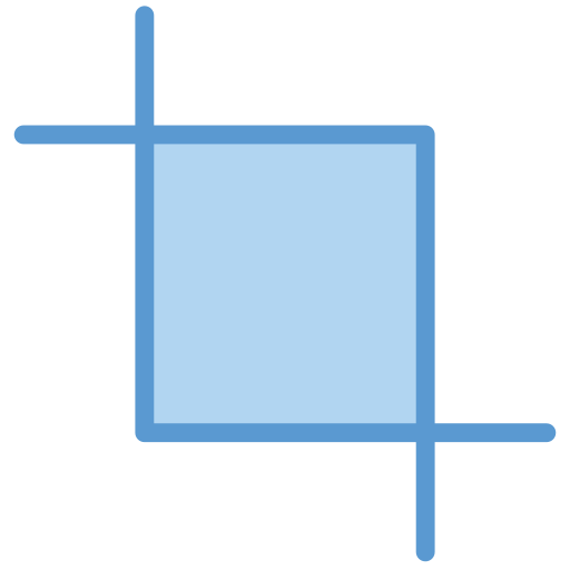 トリミングツール Generic Blue icon