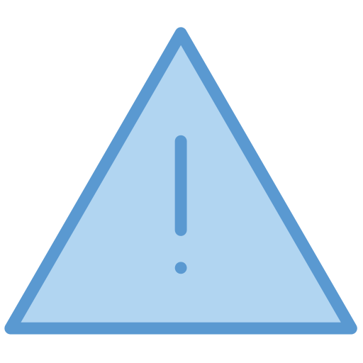 znak ostrzegawczy Generic Blue ikona
