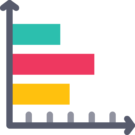 diagramme à bandes Generic Flat Icône