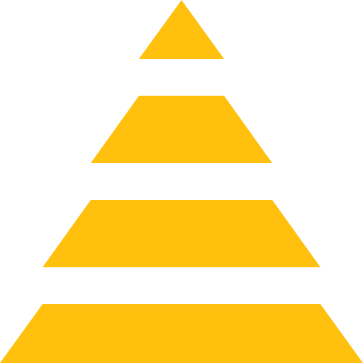 graphique pyramidal Generic Flat Icône