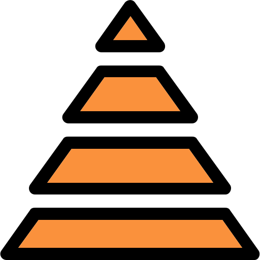 pyramidendiagramm Generic Outline Color icon
