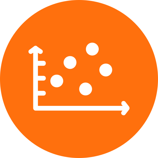 Scatter graph Generic Mixed icon