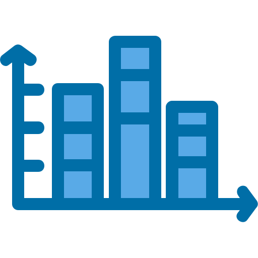 grafico a barre Generic Blue icona