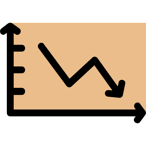 折れ線グラフ Generic Outline Color icon