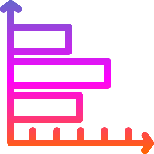 grafico a barre Generic Gradient icona