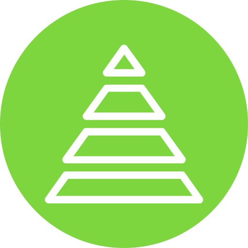 piramide grafiek Generic Flat icoon